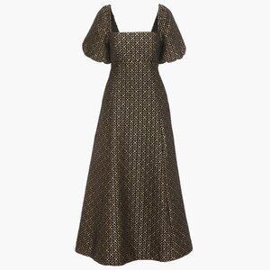 Hill House Home The Matilda Dress - Metallic Brocade Size XLMetallic Brocade/XL